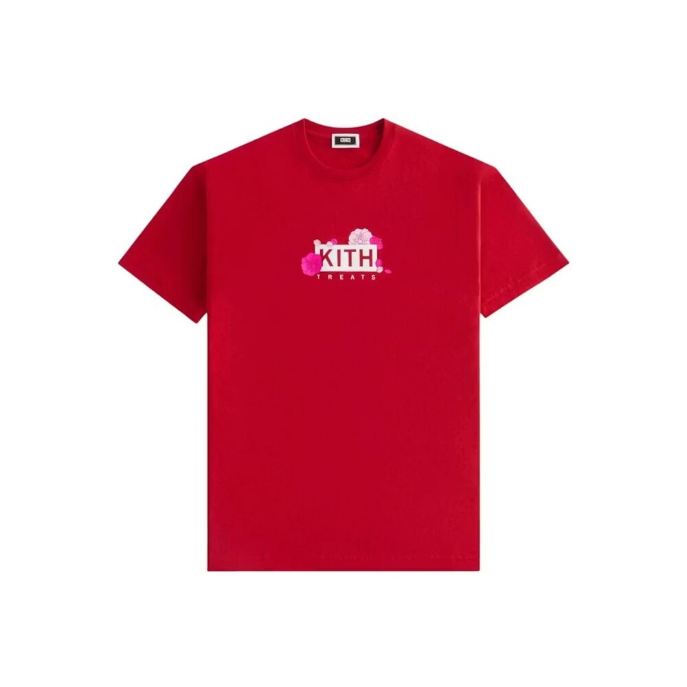 Kith Treats Plum Blossom T-Shirt Men’s Large Red Graphic Logo Tee Streetwear